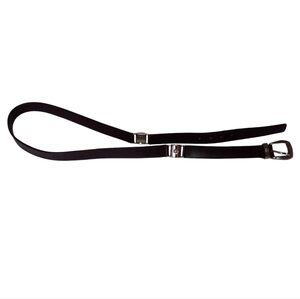 Versace Classic V2 Vera Pelle black belt Silver hardware Size 48 Made in Italy